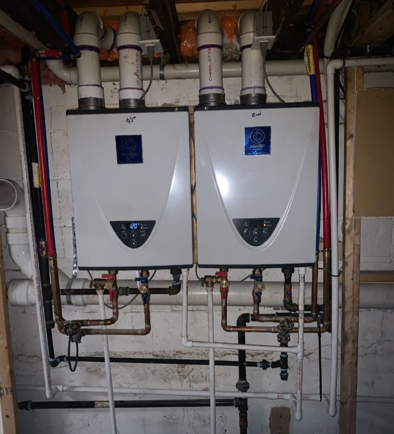 Tankless water heater system setup