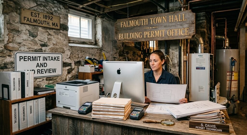 Falmouth Town Hall building permit office