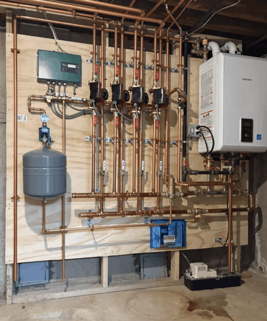 Gallery: Navien tankless water heater and plumbing system