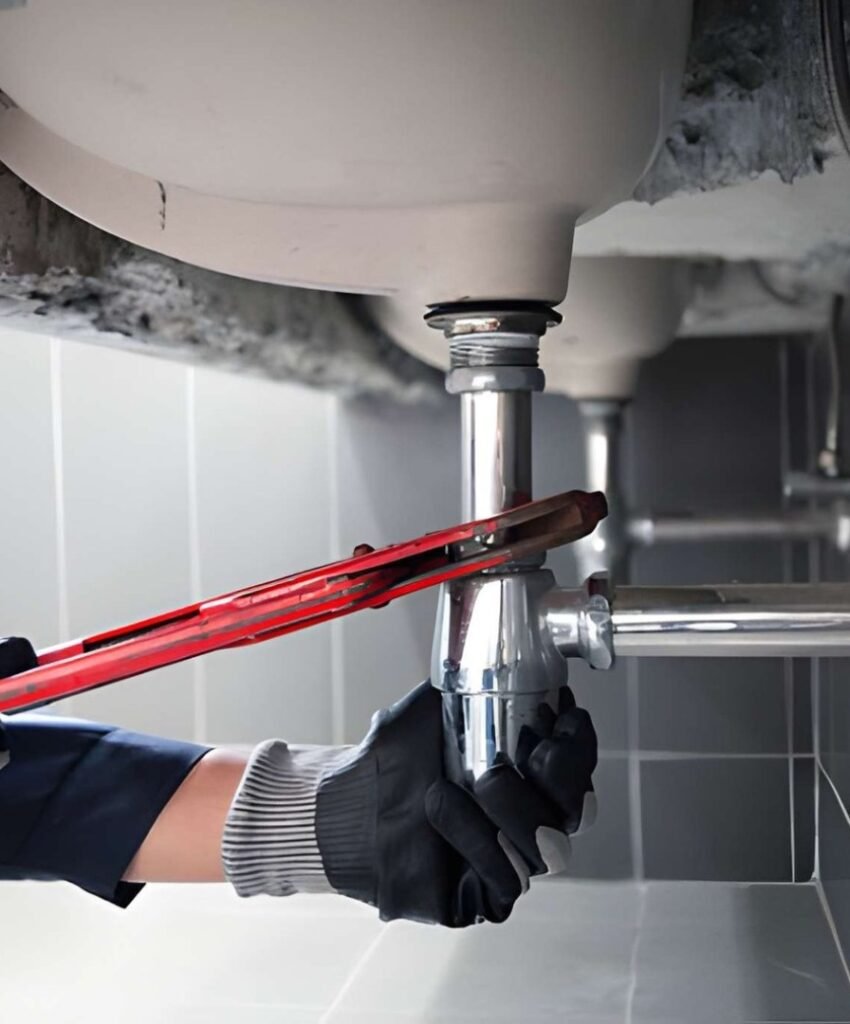 Repairing under sink pipes